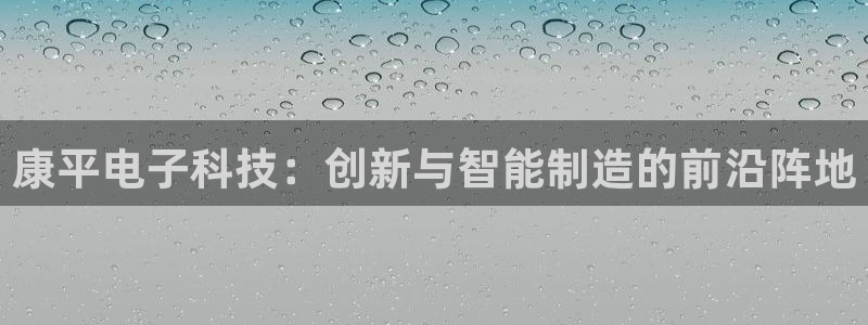 意昂集团官网：康平电子科技：创新与智能制造的前沿阵地
