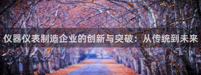 意昂3官网：仪器仪表制造企业的创新与突破：从传统到未来