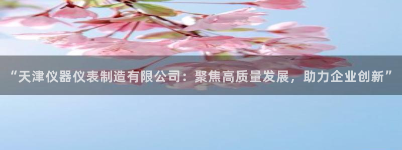 意昂3集团简介：“天津仪器仪表制造有限公司：聚焦高质量发展，