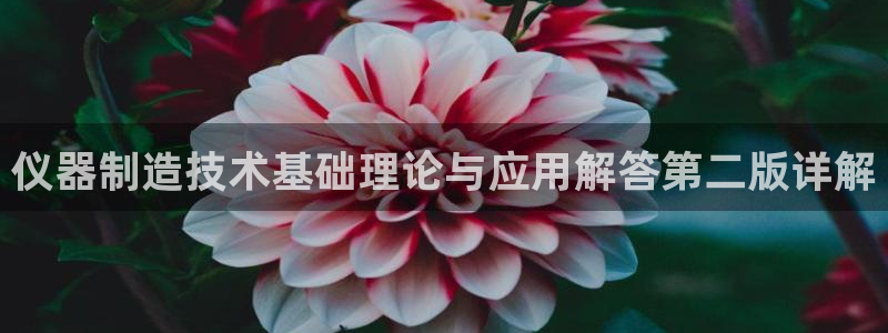 意昂3娱乐首页网站大全：仪器制造技术基础理论与应用解答第二版