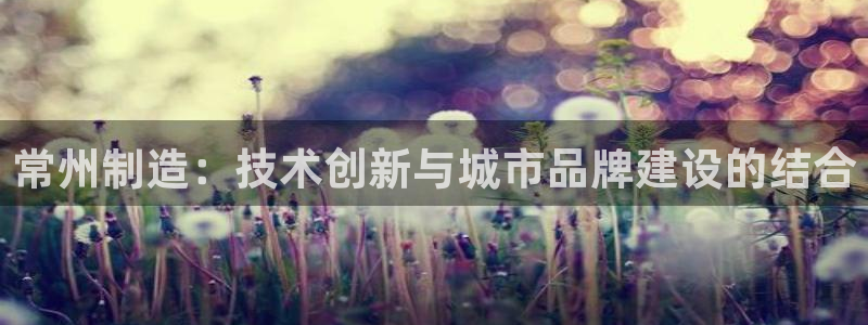 意昂体育3平台注册流程视频：常州制造：技术创新与城市品牌建设