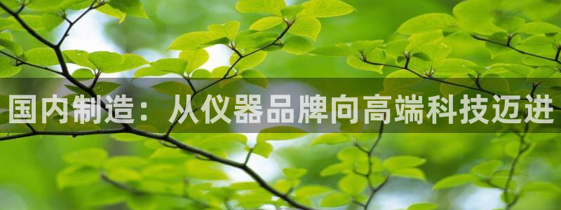 意昂体育3招商电话是多少：国内制造：从仪器品牌向高端科技迈进